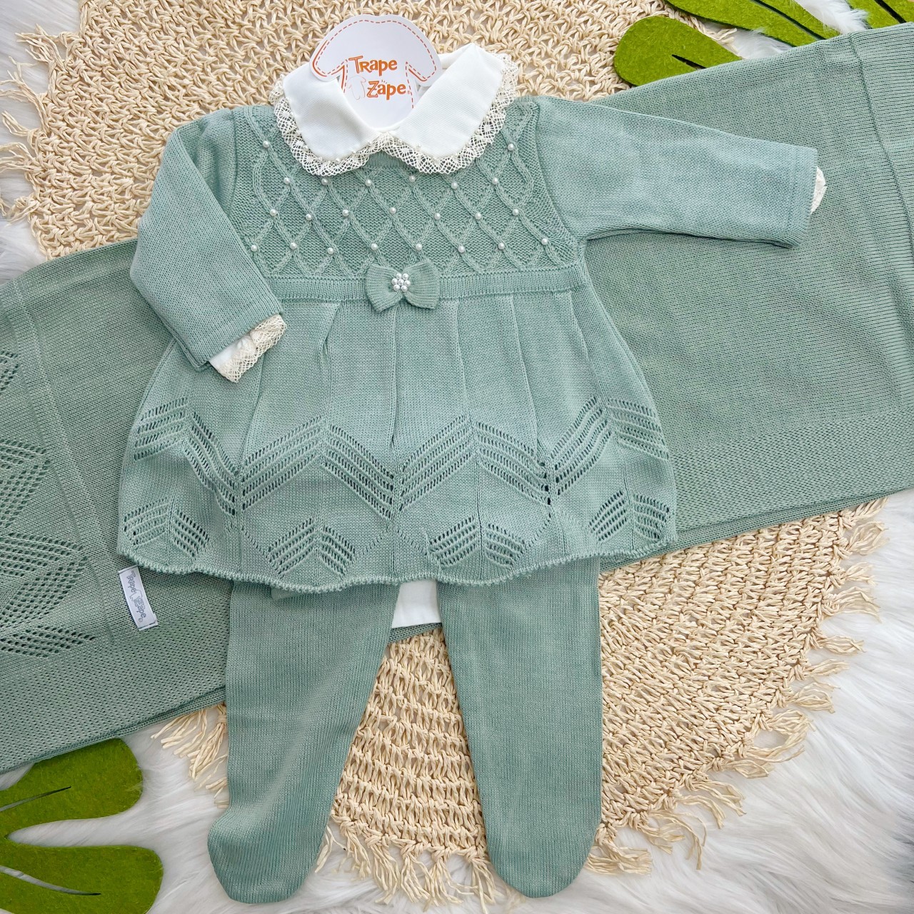 Saída de maternidade Cinderela Verde